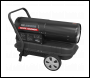 Sealey AB1008 Space Warmer® Kerosene/Diesel Heater 100,000Btu/hr with Wheels