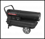 Sealey AB1258 Space Warmer® Kerosene/Diesel Heater 135,000Btu/hr with Wheels