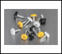 Sealey AB195NP Numberplate Screw Assortment 4.8mm x 18mm 195pc - Plastic Enclosed Head