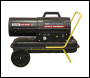 Sealey AB500DV Dual Voltage Kerosene/Diesel Space Warmer® Heater with Wheels 50,000Btu/hr