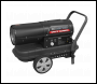 Sealey AB7081 Space Warmer® Kerosene/Diesel Heater 70,000Btu/hr with Wheels