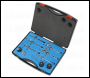 Sealey AB936 Mini Air Brush Kit 10pc Gravity/Suction Feed