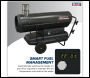 Sealey ABI1700 Space Warmer® Indirect Kerosene/Diesel Heater with Wheels 170,000Btu/hr