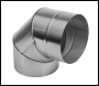 Sealey ABI1700AK3 Stainless Steel Exhaust/Flue 90° Bend for ABI1700 150mm