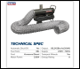 Sealey ABI600COMBO Space Warmer® Indirect Kerosene/Diesel Heater 68,000Btu/hr with 5M Ducting