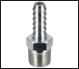 Sealey AC08 PCL Screwed Tailpiece Male 1/4 inch BSPT - 1/4 inch  Hose - Pack of 5