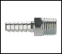 Sealey AC08 PCL Screwed Tailpiece Male 1/4 inch BSPT - 1/4 inch  Hose - Pack of 5