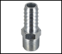 Sealey AC09 PCL Screwed Tailpiece Male 1/4 inch BSPT - 3/8 inch  Hose - Pack of 5