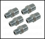 Sealey AC100 PCL Reducing Union 3/8 inch BSPT to 1/4 inch BSPT - Pack of 5