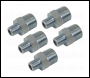 Sealey AC101 PCL Reducing Union 1/2 inch BSPT to 1/4 inch BSPT - Pack of 5