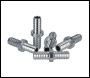 Sealey AC11 PCL Double End Hose Connector 3/8 inch  Hose - Pack of 5
