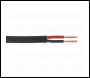 Sealey AC1430TWTK Automotive Cable Thick Wall Flat Twin 2 x 1mm² 14/0.30mm 30m Black