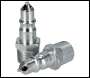 Sealey AC26 PCL Screwed Adaptor Male 1/2 inch BSPT - Pack of 2