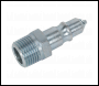 Sealey AC26 PCL Screwed Adaptor Male 1/2 inch BSPT - Pack of 2