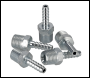 Sealey AC38 PCL Screwed Tailpiece Male 1/4 inch BSPT - 3/16 inch  Hose - Pack of 5