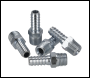 Sealey AC39 PCL Screwed Tailpiece Male 1/4 inch BSPT - 5/16 inch  Hose - Pack of 5