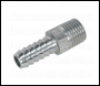 Sealey AC39 PCL Screwed Tailpiece Male 1/4 inch BSPT - 5/16 inch  Hose - Pack of 5