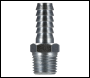 Sealey AC39 PCL Screwed Tailpiece Male 1/4 inch BSPT - 5/16 inch  Hose - Pack of 5