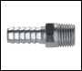 Sealey AC39 PCL Screwed Tailpiece Male 1/4 inch BSPT - 5/16 inch  Hose - Pack of 5