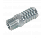 Sealey AC40 Screwed Tailpiece Male 1/4 inch BSPT - 1/2 inch  Hose Pack of 5