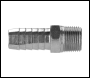 Sealey AC42 PCL Screwed Tailpiece Male 3/8 inch BSPT - 1/2 inch  Hose - Pack of 5
