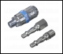 Sealey AC60 Air Tool Coupling Kit 3pc 1/4 inch BSP