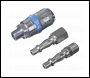 Sealey AC60 PCL Air Tool Coupling Kit 1/4 inch BSPT 3pc