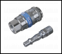 Sealey AC61 PCL Air Tool Coupling Kit 1/4 inch BSPT 2pc