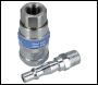 Sealey AC61 PCL Air Tool Coupling Kit 1/4 inch BSPT 2pc