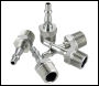 Sealey AC68 PCL Screwed Adaptor Male 1/2 inch BSPT - Pack of 5