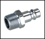 Sealey AC83 PCL Screwed Adaptor Male 3/8 inch BSPT - Pack of 2