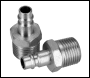 Sealey AC84 PCL Screwed Adaptor Male 1/2 inch BSPT - Pack of 2