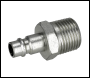 Sealey AC84 PCL Screwed Adaptor Male 1/2 inch BSPT - Pack of 2