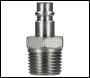 Sealey AC84 PCL Screwed Adaptor Male 1/2 inch BSPT - Pack of 2