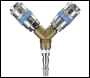 Sealey AC87 PCL Twin Coupling Y-Adaptor