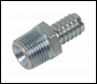 Sealey AC99 PCL Screwed Tailpiece Male 1/2 inch BSPT - 1/2 inch  Hose - Pack of 2