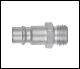 Sealey ACH04 High Flow Screwed Adaptor Male 1/4 inch BSPT - Pack of 5