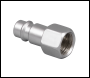 Sealey ACH18 High Flow Screwed Adaptor Female 1/4 inch BSPT - Pack of 5