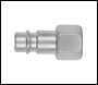 Sealey ACH18 High Flow Screwed Adaptor Female 1/4 inch BSPT - Pack of 5