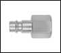 Sealey ACH69 High Flow Screwed Adaptor Female 3/8 inch BSPT - Pack of 5