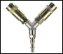 Sealey ACX55 Twin Coupling Y-Adaptor