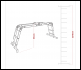 Sealey AFPL1 4-Way Aluminium Folding Platform Ladder - EN 131