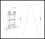 Sealey AFPL1 4-Way Aluminium Folding Platform Ladder - EN 131