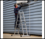 Sealey AFPL1 4-Way Aluminium Folding Platform Ladder - EN 131