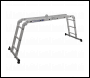 Sealey AFPL1 Aluminium Folding Platform Ladder 4-Way EN 131