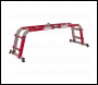 Sealey AFPL2 Aluminium 4-Way Multipurpose Adjustable-Height Ladder - EN 131