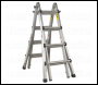 Sealey AFPL3 Aluminium Telescopic Ladder 4-Way EN 131 Adjustable Height