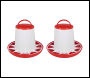 Sealey AFT042 Poultry Feeder 6kg - Pack of 2