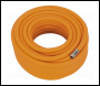 Sealey AHHC2038 Air Hose 20m x Ø10mm Hybrid High-Visibility with 1/4 inch BSP Unions