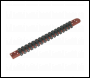 Sealey AK1217 Socket Retaining Rail with 17 Clips 1/2 inch Sq Drive